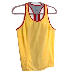 Nike Dri fit yellow tank top Medium